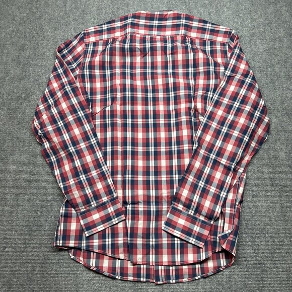 UNTUCKit Navarro Shirt Mens XLT Tall Red White Blue Button Up Long Sleeve New - Picture 8 of 11